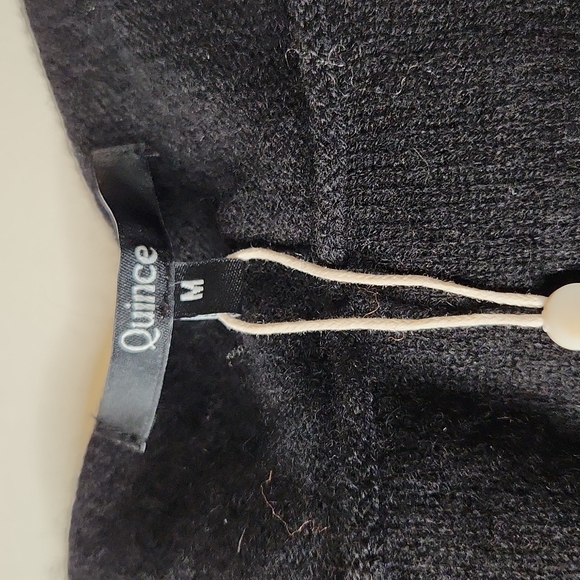 NEW Quince Mongolian Cashmere Boatneck Sweater Back Sz M - Picture 11 of 16